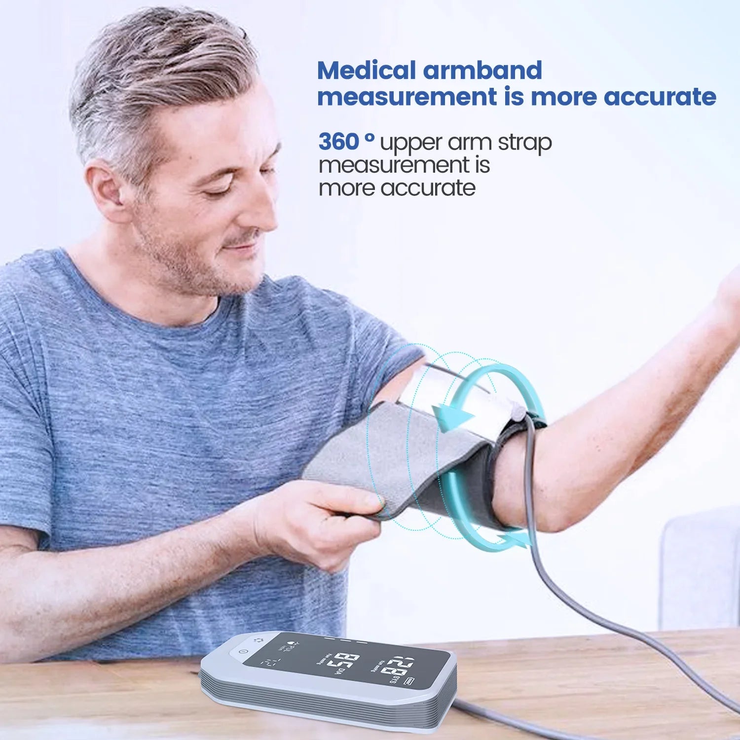 3-in-1 Home Health Monitor with Voice Broadcast