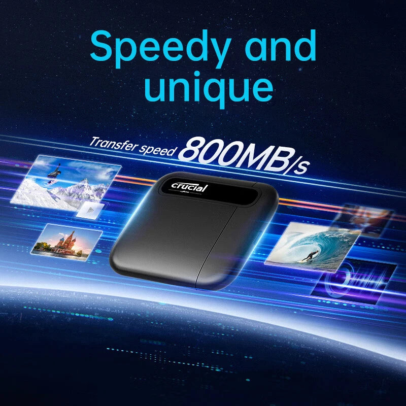 1TB Portable NVMe SSD – Type-C External Solid State Drive for PC, Mac & Laptop (800MB/s)
