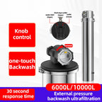 Whole Home Water Filtration System with Backwash Ultrafiltration Silver