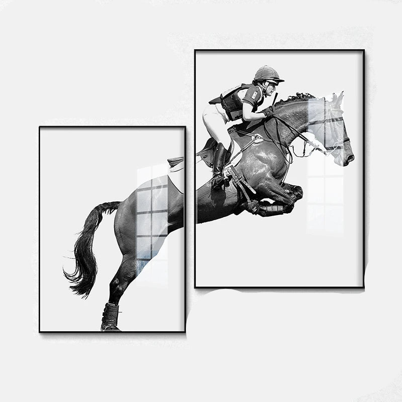 Modern Nordic Canvas Wall Art Abstract Animal Design for Living Room or Dormitory