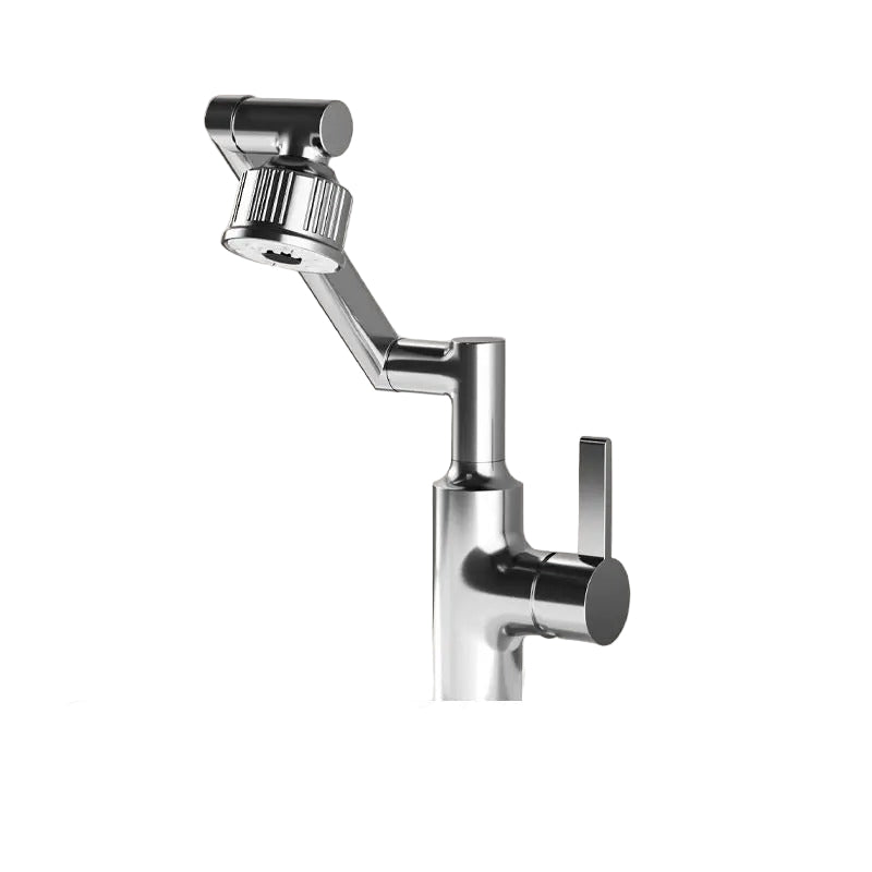 Universal Bathroom Sink Faucet with Rotating Arm Ceramic Cartridge