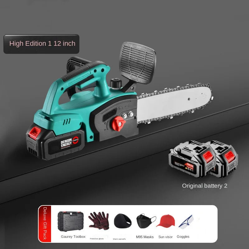 12-Inch Brushless Lithium Battery Chain Chain Saw Outdoor Logging High Power Single Bracelet Saw 전기톱 엔진톱 Motosierra De Gasolina
