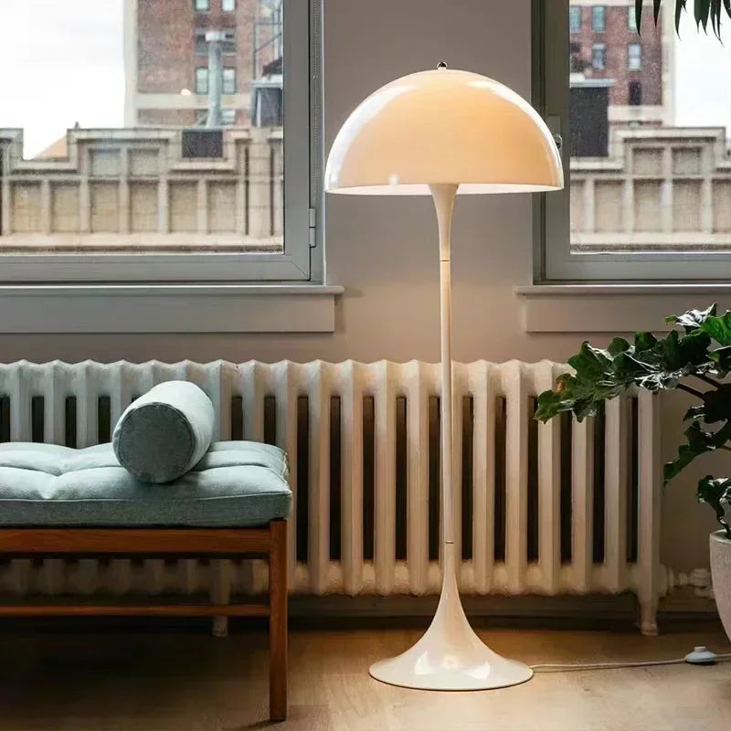 Neutral White Mushroom LED Floor Lamp E27 Bulb