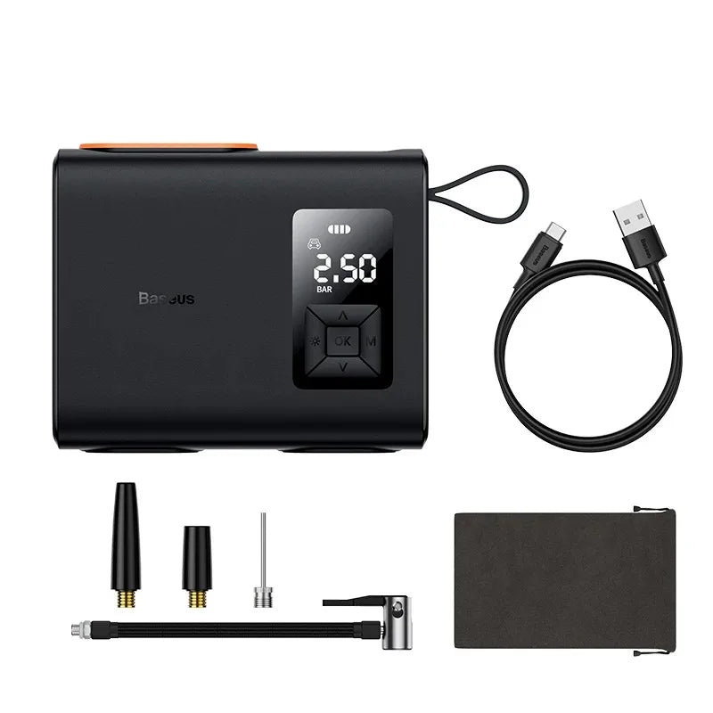 Cordless Dual Cylinder Tire Inflator with LCD Display