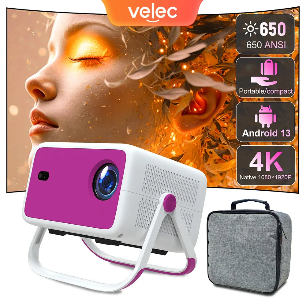 Smart Outdoor Projector with Auto Focus and Android 11