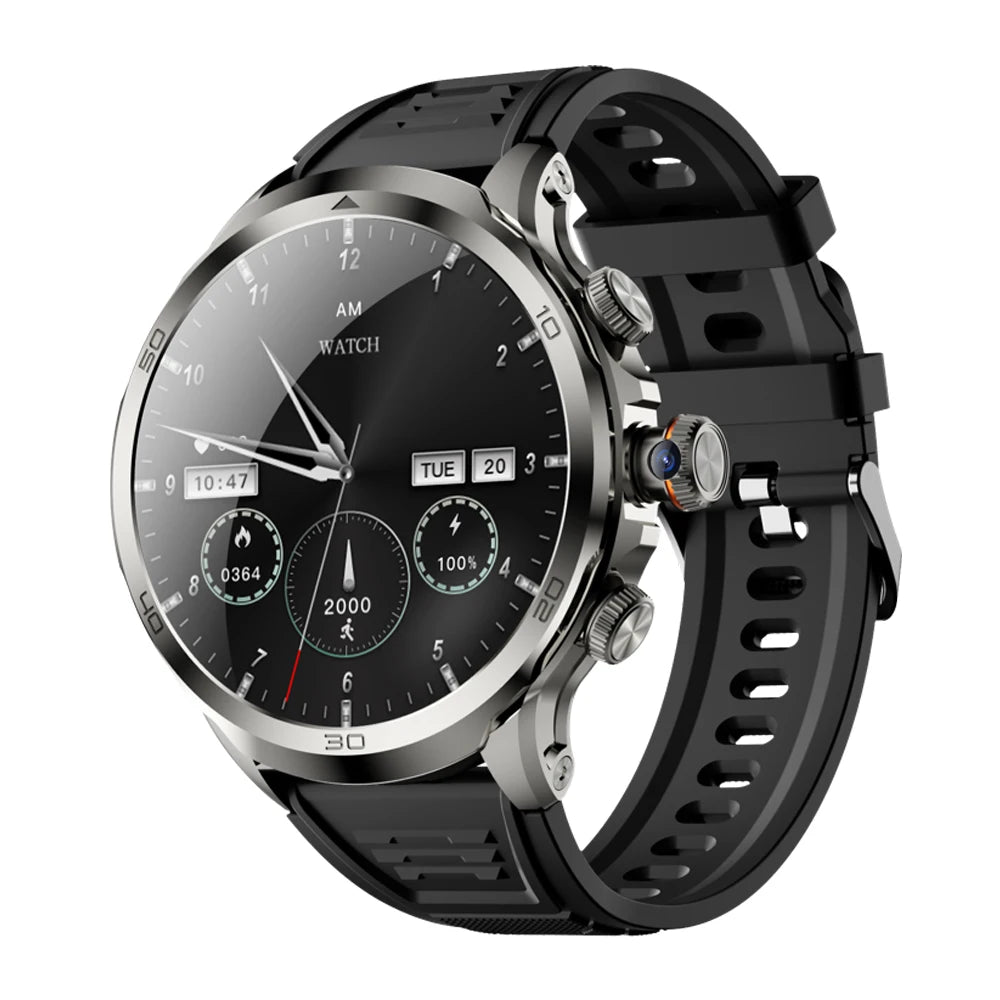 Waterproof 4G Smart Watch with Video Calls, AMOLED Screen, Health Monitoring & Sports Tracking