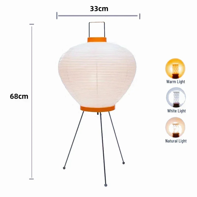 Wabi Sabi Style Standing Lamp for Bedroom or Living Room