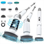 Rechargeable 8-in-1 Cordless Rotating Cleaning Brush for Home & Kitchen
