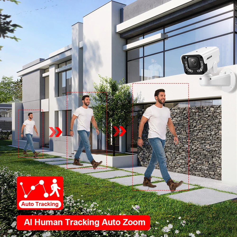 Outdoor 4K IP Camera with 30x Optical Zoom & Vehicle Detection SONY IMX415 30X