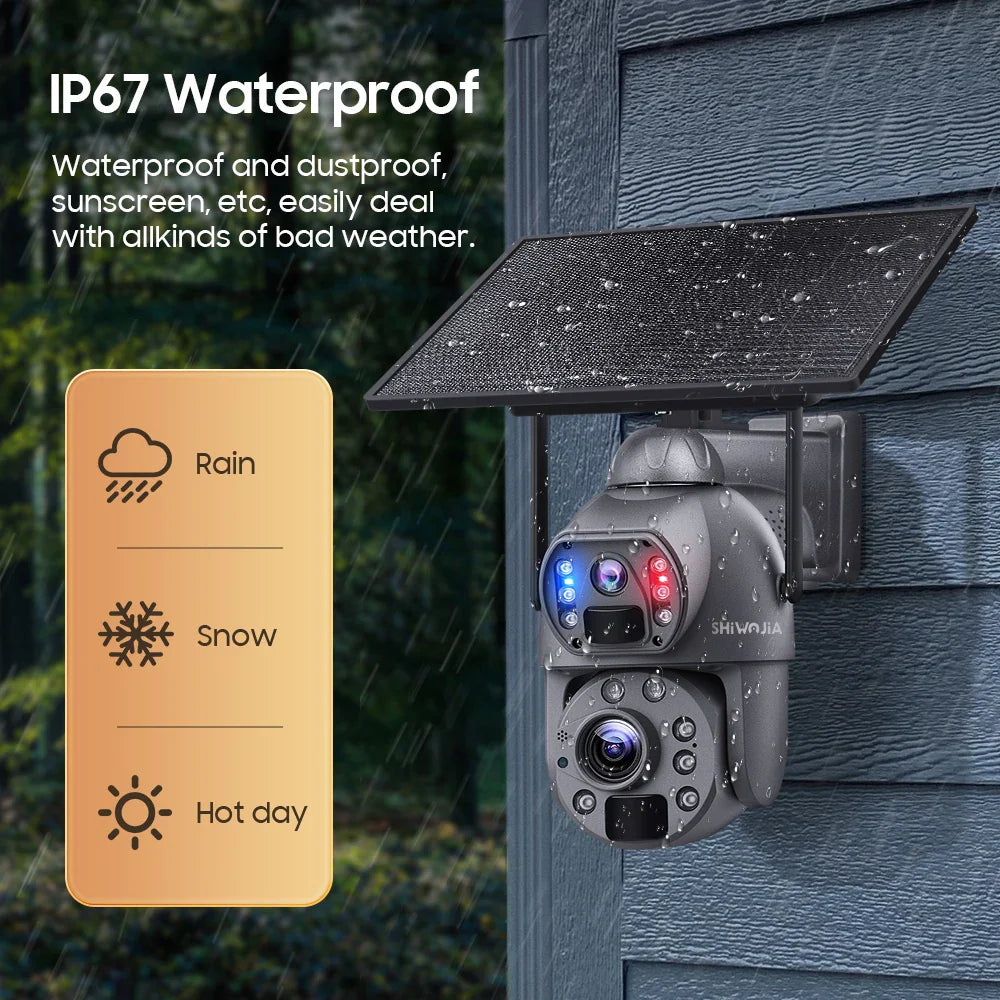 Wireless 360° Outdoor Camera with PIR and Night Vision
