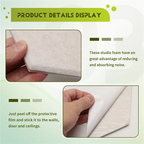 12-Pack Self-Adhesive Acoustic Foam Panels for Soundproofing - Camel