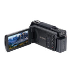 4K Camcorder with 12X Zoom and Touchscreen Display