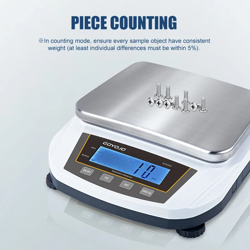 Precision Electronic Scale with Backlit LCD Display