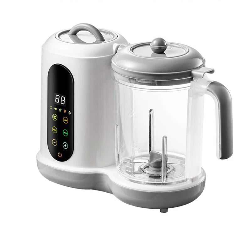 2-in-1 Food Processor and Steamer with Digital Display – Blender, Grinder and Cooker