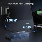 14-in-1 USB-C Docking Station with 4K HDMI, 100W Charging & Gigabit Ethernet EU Plug
