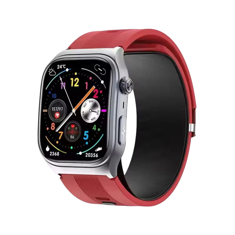 2.06" AMOLED Smartwatch with ECG, Heart Rate & BP Monitor