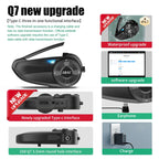 2-Piece Waterproof Helmet Intercom Set with Type-C