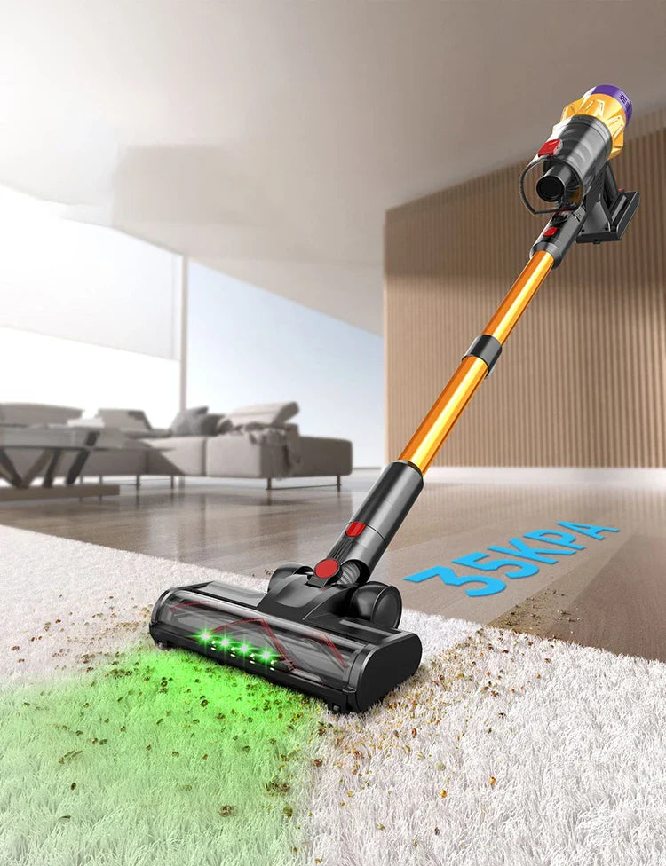 Wireless Handheld Vacuum with Mite Brush and Folding Rod