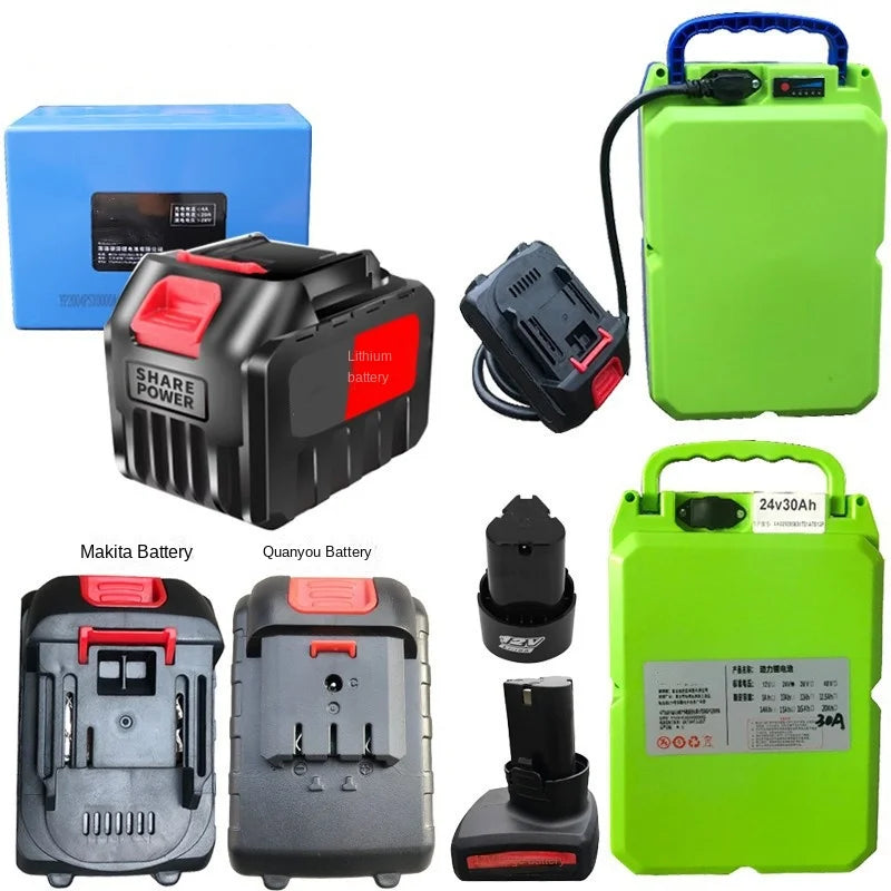 18V Rechargeable Lithium Battery Compatible with Makita Power Tools