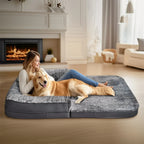180×95 cm Orthopedic Giant Foldable Dog & Human Bed