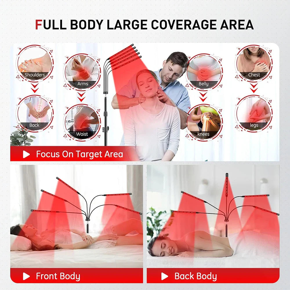 Full Body Red Infrared Light Lamp – 5 Tubes