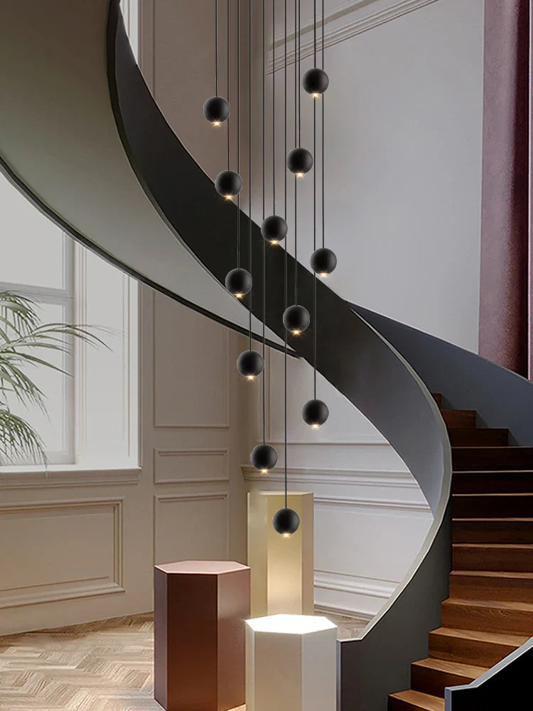 Dimmable Orb Chandelier for Living Room or Entryway