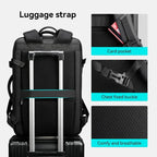 Expandable 45L Anti-Theft Backpack for Work and Travel