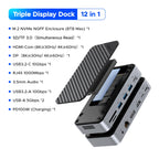 12-in-1 USB-C Docking Station with Cooling Fan