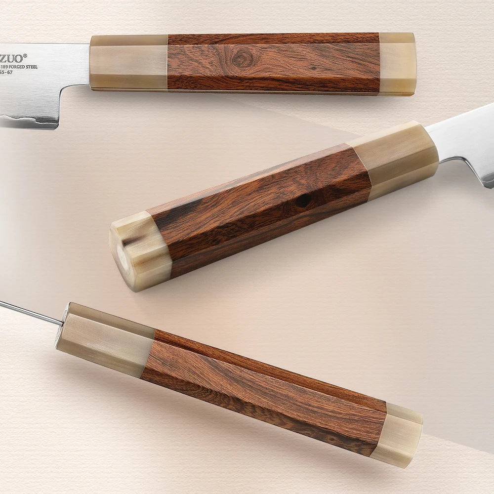 Japanese ZDP-189 Kitchen Knife 5.5" Durable Sharp Blade with Luxury Wood Handle & Box