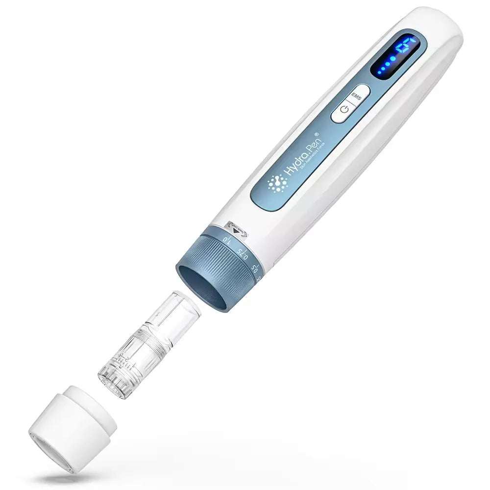 2-in-1 Blue Wireless Micro needling Hydra Pen with EMS