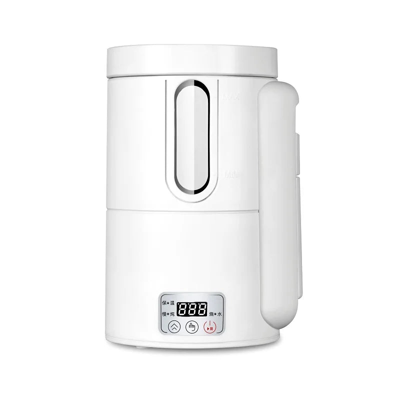 Multi-Function Travel Electric Kettle 0.8L Boil, Stew, Tea & Soup Maker for Car/Home Use