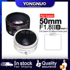 Canon-Compatible 50mm f/1.8 Lens with Accessories