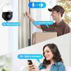 Outdoor 4K PTZ Camera 30X Zoom with Motion Alerts 8MP WIFI POE