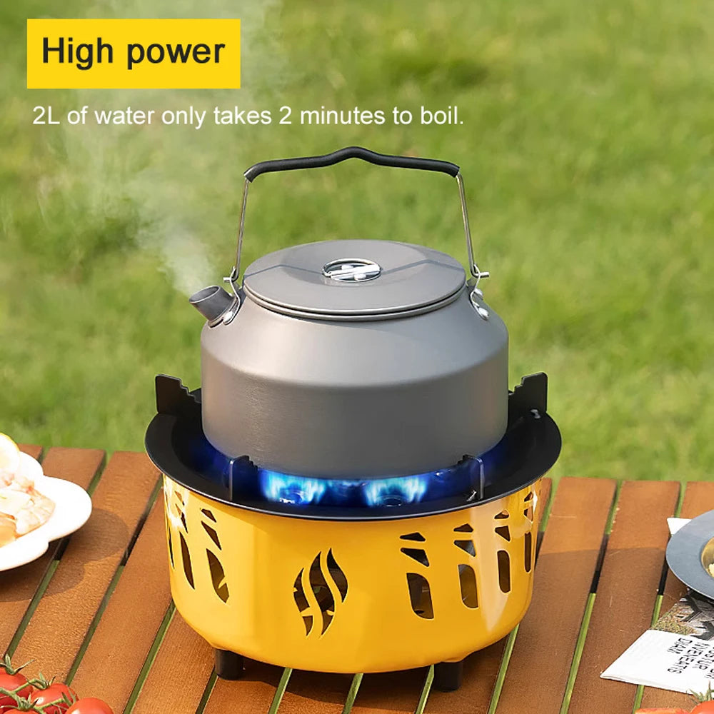 Portable Windproof Gas Stove with Electronic Ignition color as show 1