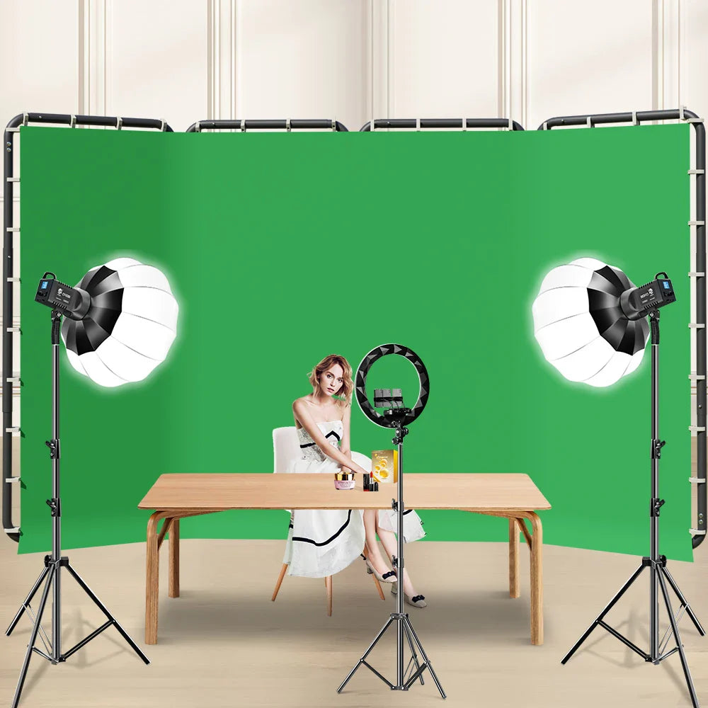 2.4x4m Collapsible Black Chroma Key Backdrop
