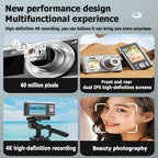 Portable 4K Digital Camera – Dual Screen, 16x Zoom, Waterproof Design for Home & Outdoors