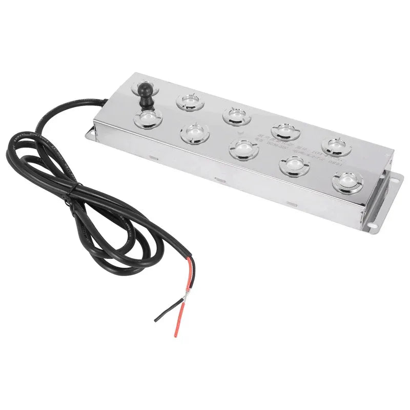 10 Head Ultrasonic Mist Maker with 12V Power for Greenhouse & Hydroponics