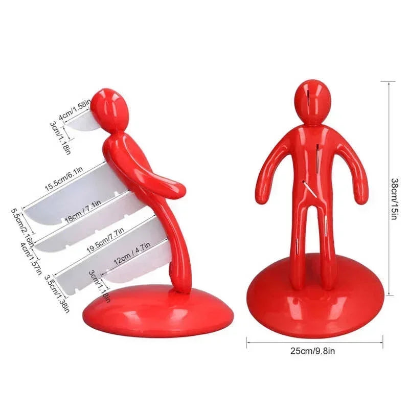 Knife Holder Rack – Unique Kitchen Cutlery Stand for 5 Knives