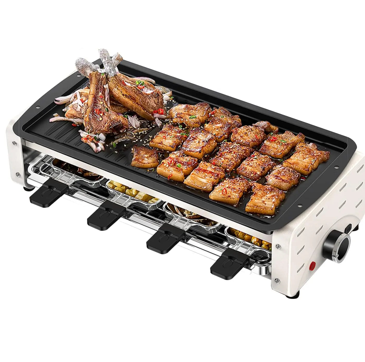 1700W 3-in-1 Electric Griddle with 5 Accessories & Adjustable Temperature