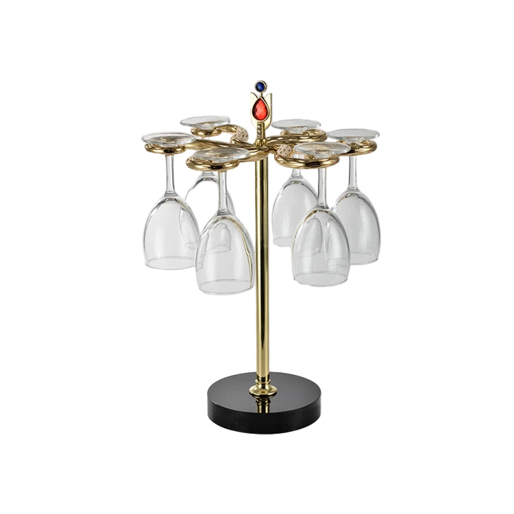 Creative Wine Bottle & Glass Stand Luxury Living Room or Cafe Display Organizer
