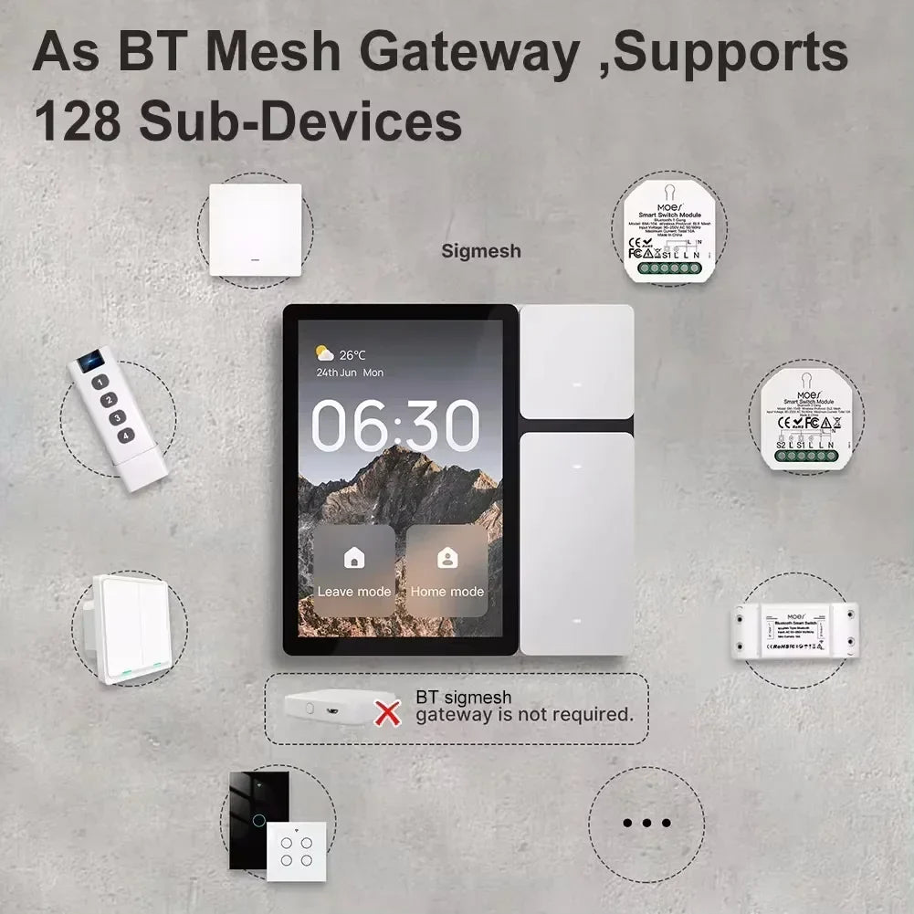 3.5 inch Smart Home Control Panel with Touchscreen & IR Remote