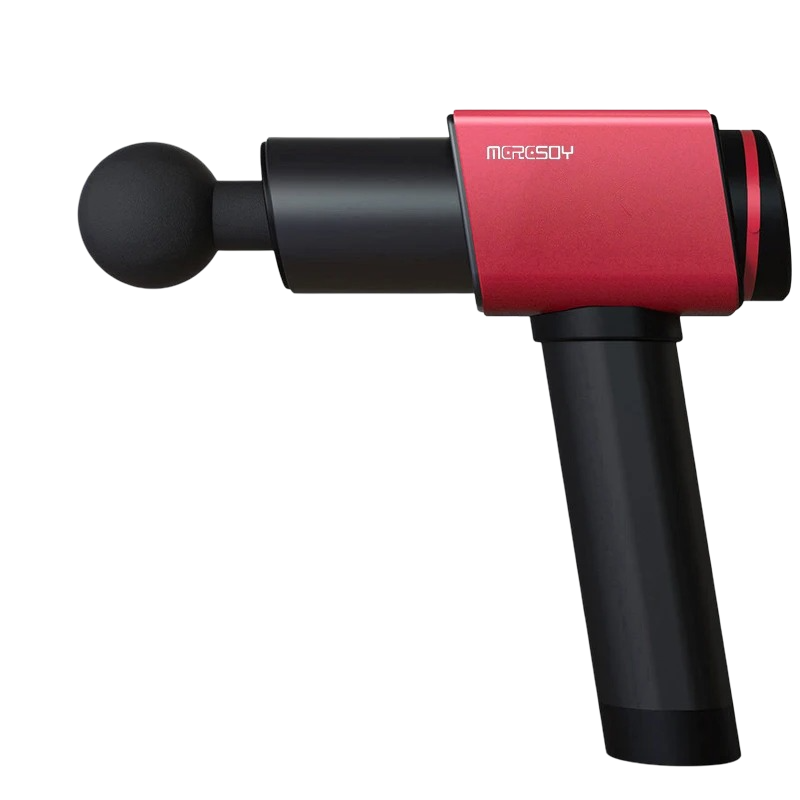 Professional Muscle Massager 220W Brushless Motor for Home or Gym Use Red