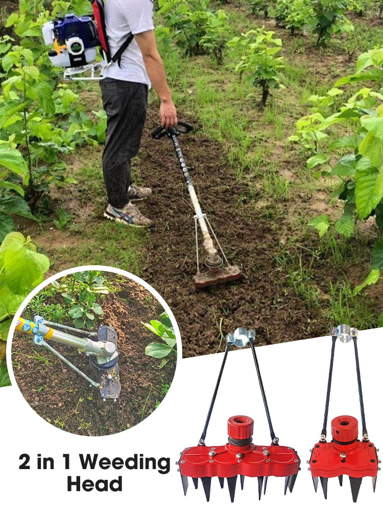2-in-1 Weeding Wheel Attachment for Lawn Mowers