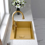 Rectangular Single Bowl Kitchen Sink with Faucet and Accessories