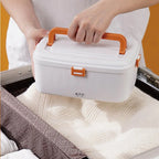 Multi-Power 1.8L Electric Lunch Box Durable Stainless Steel Food Warmer for Travel & Outdoor Use