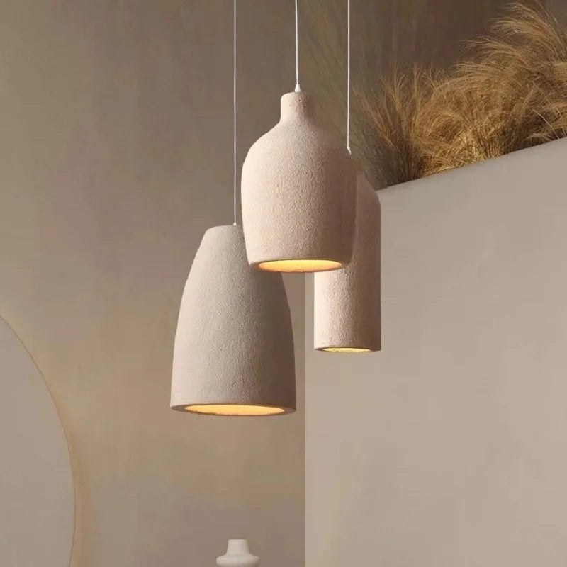 Nordic 7W Resin Ceiling Chandelier for Living Rooms