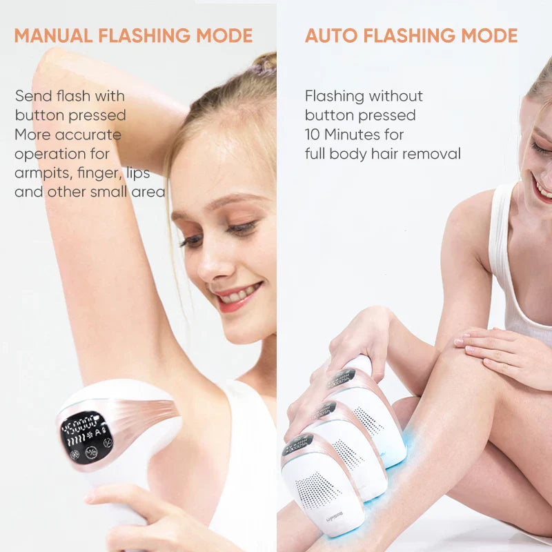 Portable Home Use Cool IPL Laser Epilator 5 Levels, LCD Display