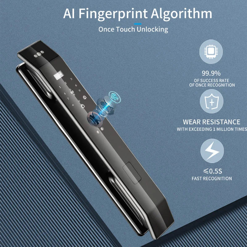 Intelligent Fingerprint & Password Electronic Door Lock