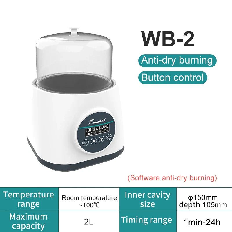 2L Digital Lab Water Bath with Constant Temperature Control