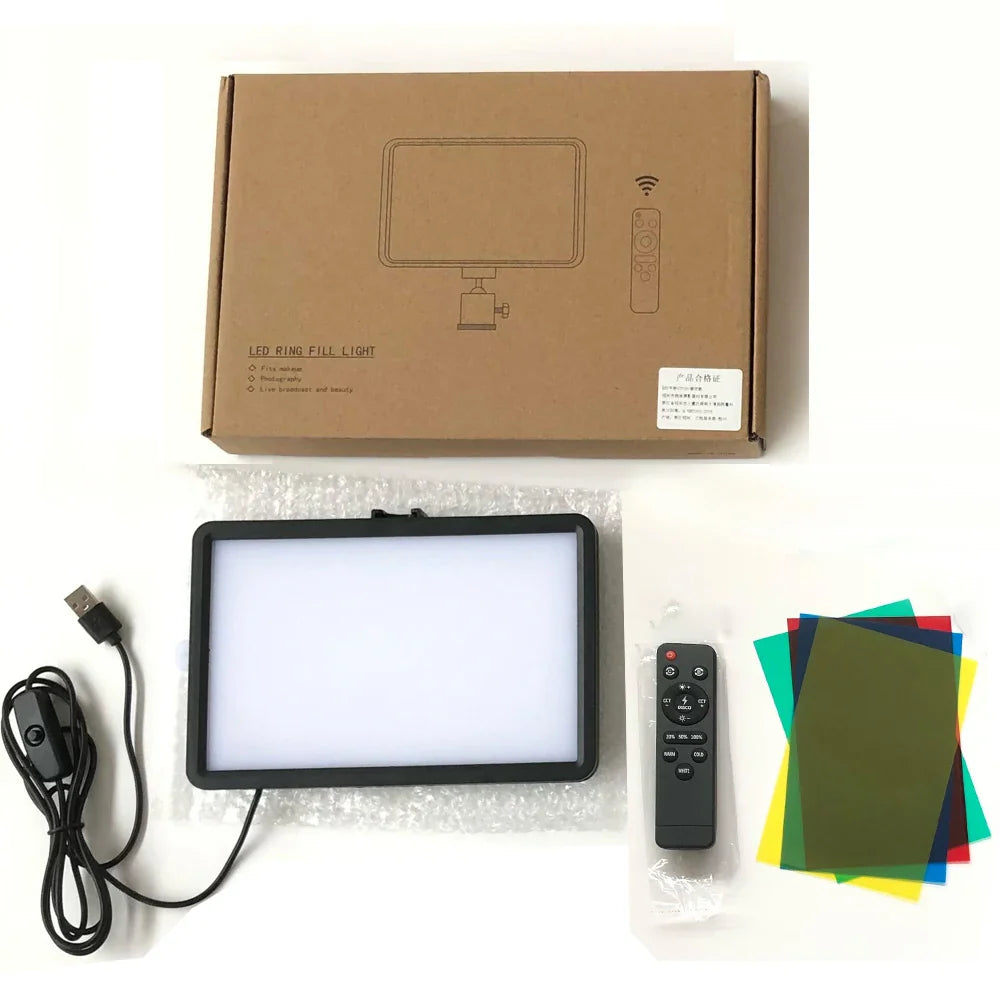 12W LED Light Kit with Adjustable Stand for Photography & Video